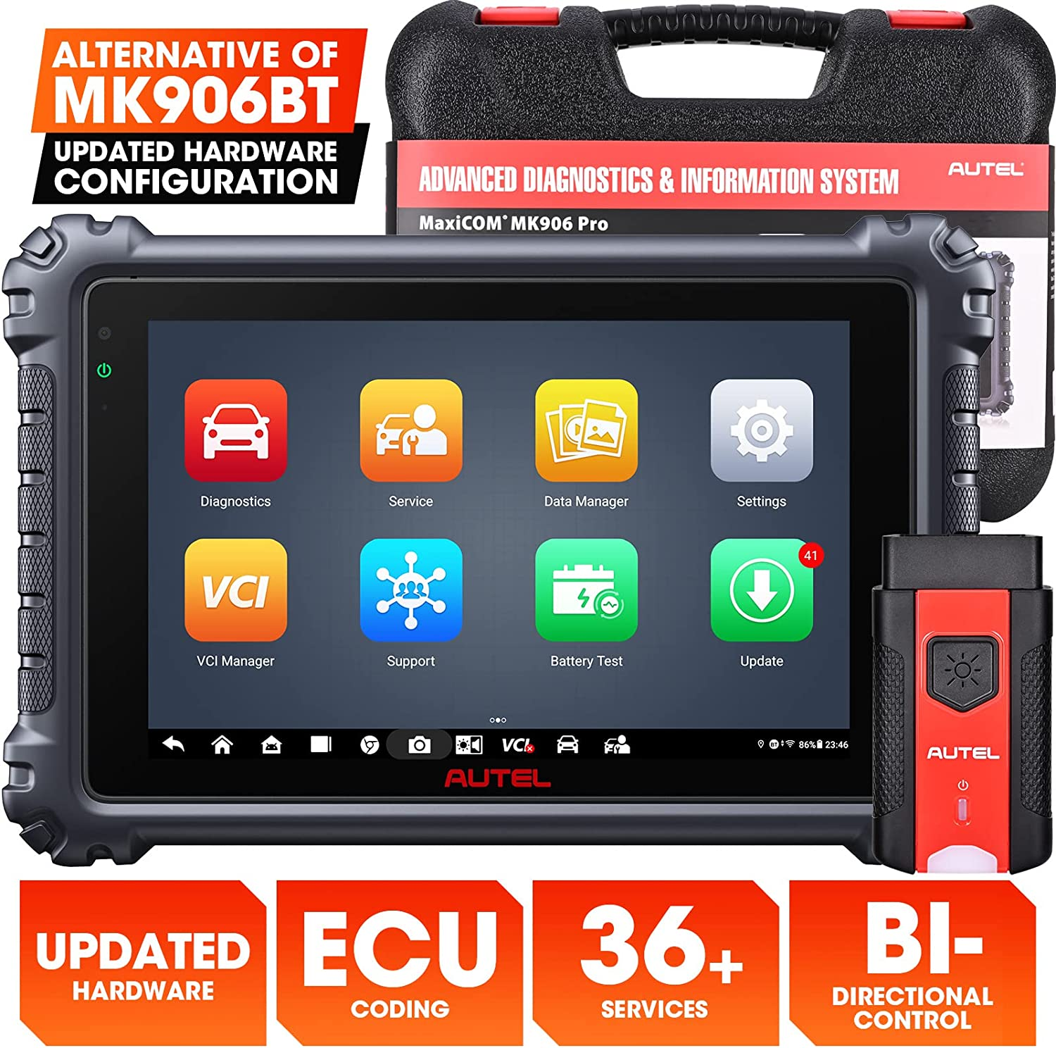 2023 Autel MaxiSYS MS906 Pro MK906 PRO Tablet Full System Diagnostic  Scanner